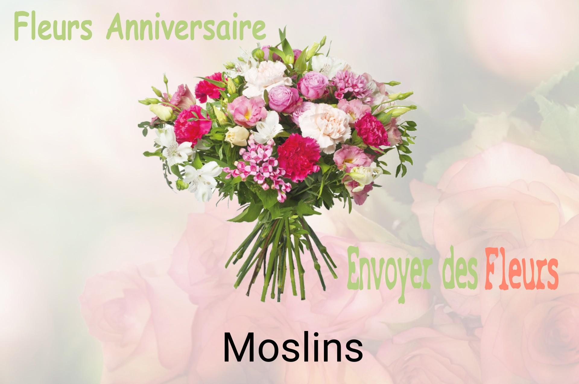 Bouquet de fleurs d’anniversaire livré à Moslins